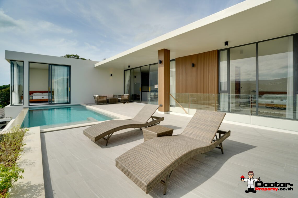 New 2-3 Bedroom Mountain View Villas in Bo Phut, Koh Samui – For Sale