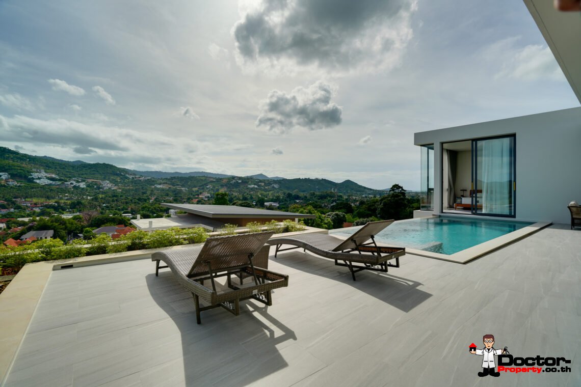 New 2-3 Bedroom Mountain View Villas in Bo Phut, Koh Samui – For Sale