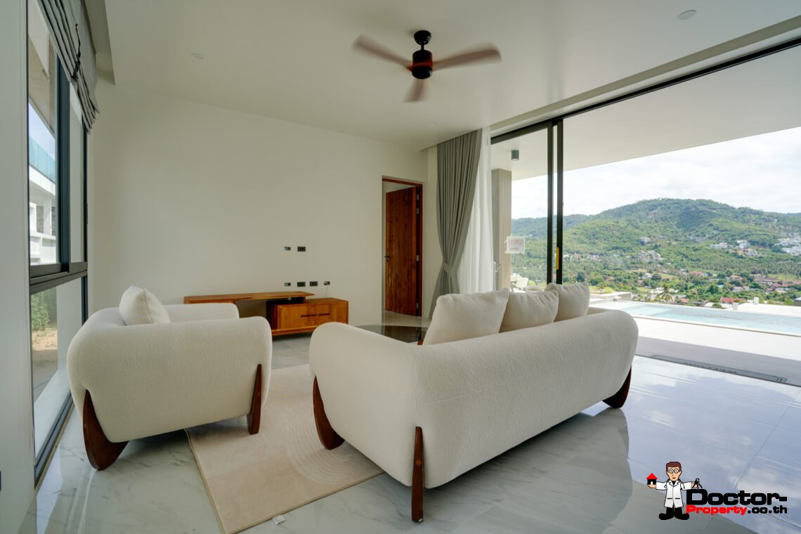 New 2-3 Bedroom Mountain View Villas in Bo Phut, Koh Samui – For Sale