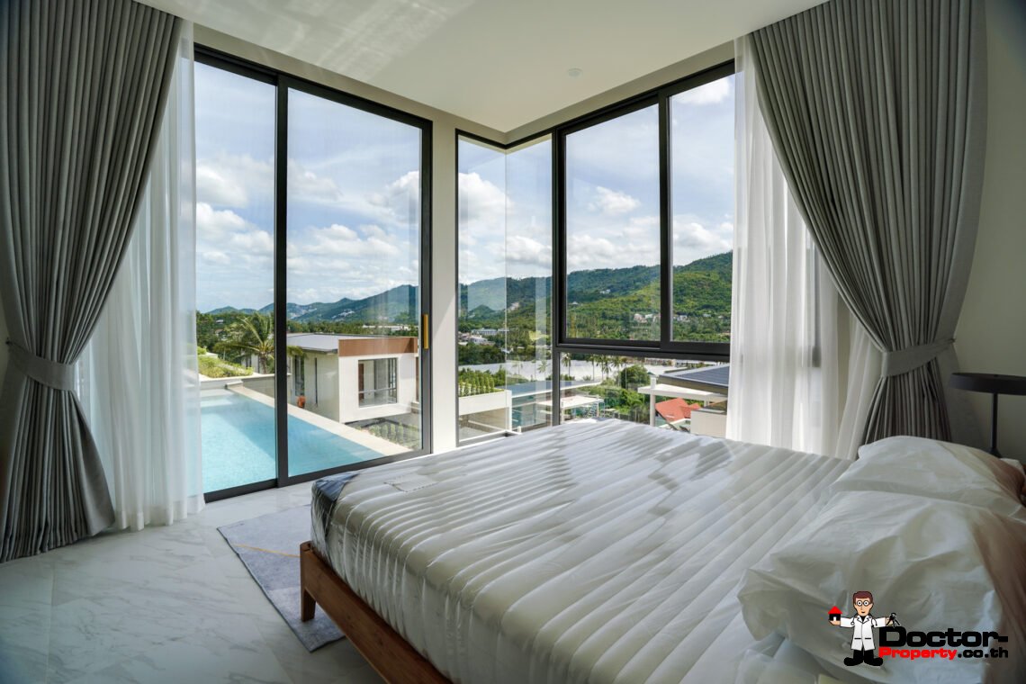 New 2-3 Bedroom Mountain View Villas in Bo Phut, Koh Samui – For Sale