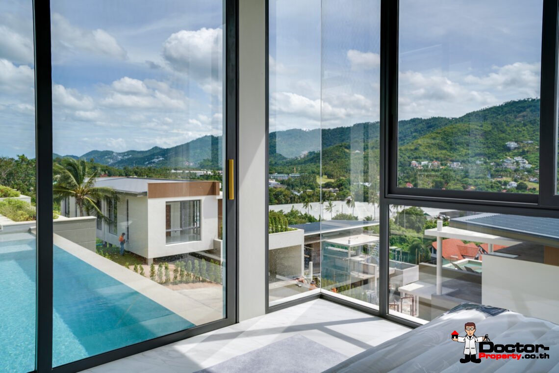 New 2-3 Bedroom Mountain View Villas in Bo Phut, Koh Samui – For Sale