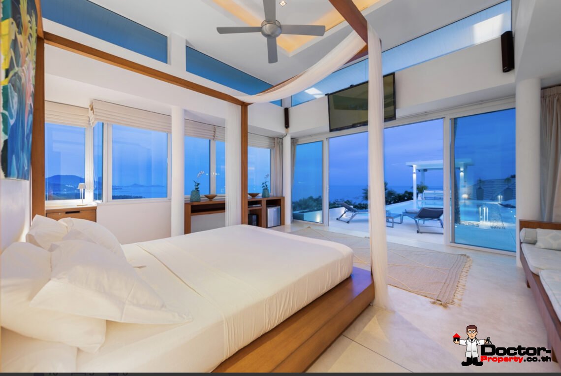 5 Bedroom Luxury Modern Villa in Laem Sett, Koh Samui – For Sale