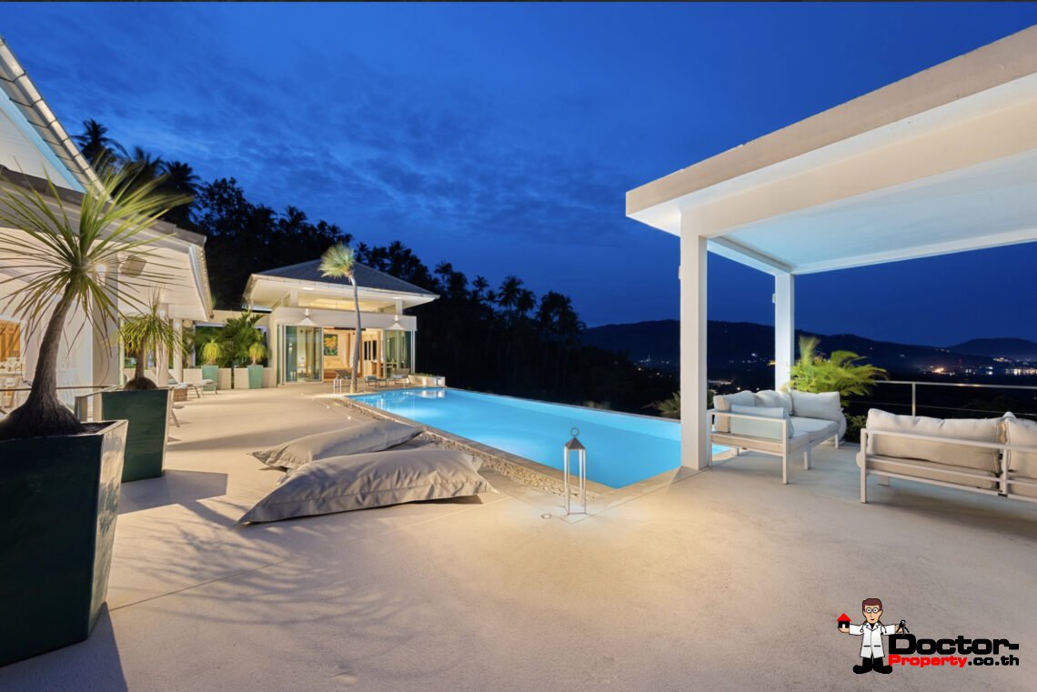 5 Bedroom Luxury Modern Villa in Laem Sett, Koh Samui – For Sale