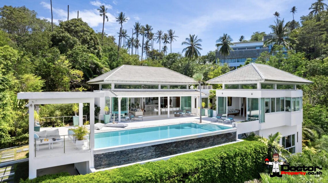 5 Bedroom Luxury Modern Villa in Laem Sett, Koh Samui – For Sale