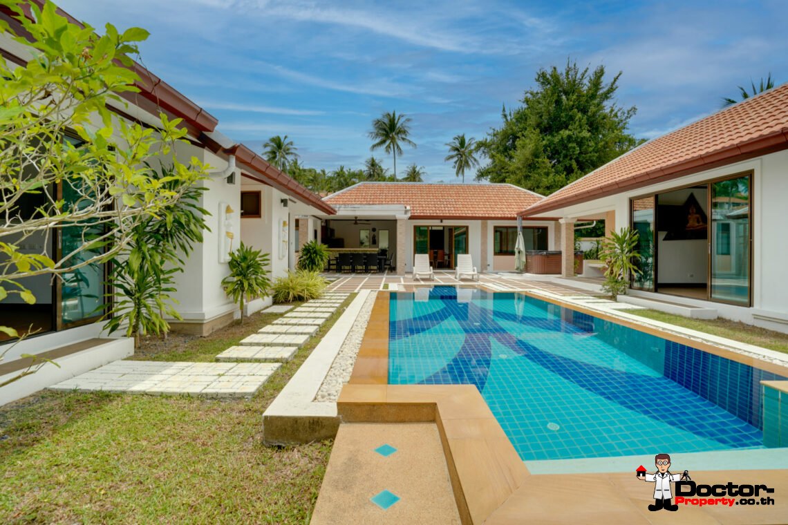 3-4 Bedroom Garden Villa in Bang Rak, Koh Samui – For Sale