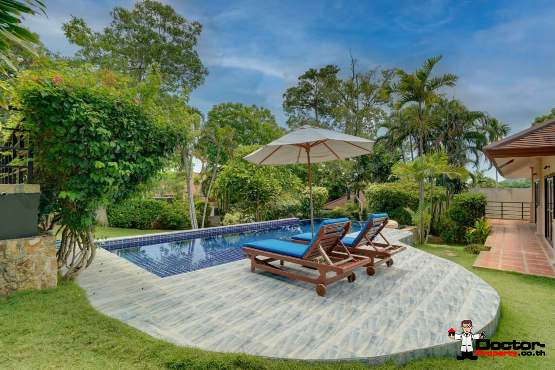 3 Bedroom Garden Villa with Pool in Choeng Mon, Koh Samui – For Sale