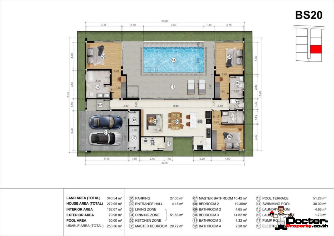 Modern 3 Bedroom Pool Villa in Bo Phut, Koh Samui – For Sale