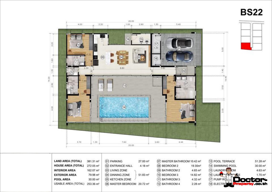 Modern 3 Bedroom Pool Villa in Bo Phut, Koh Samui – For Sale