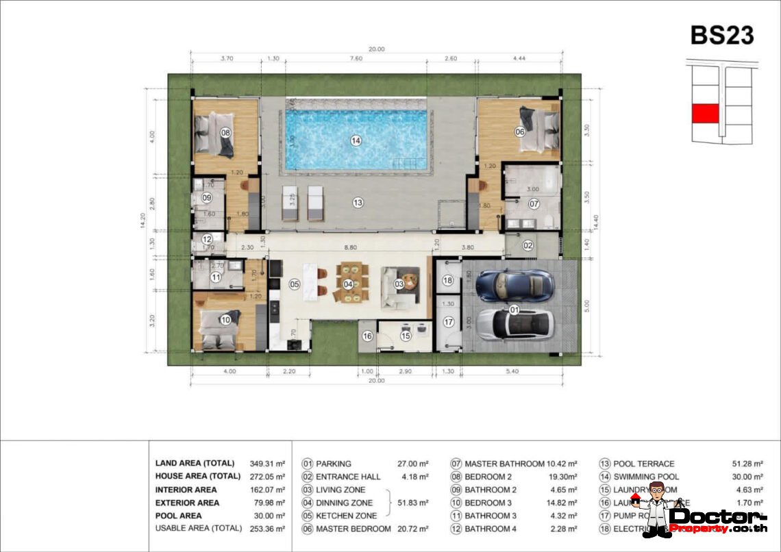 Modern 3 Bedroom Pool Villa in Bo Phut, Koh Samui – For Sale