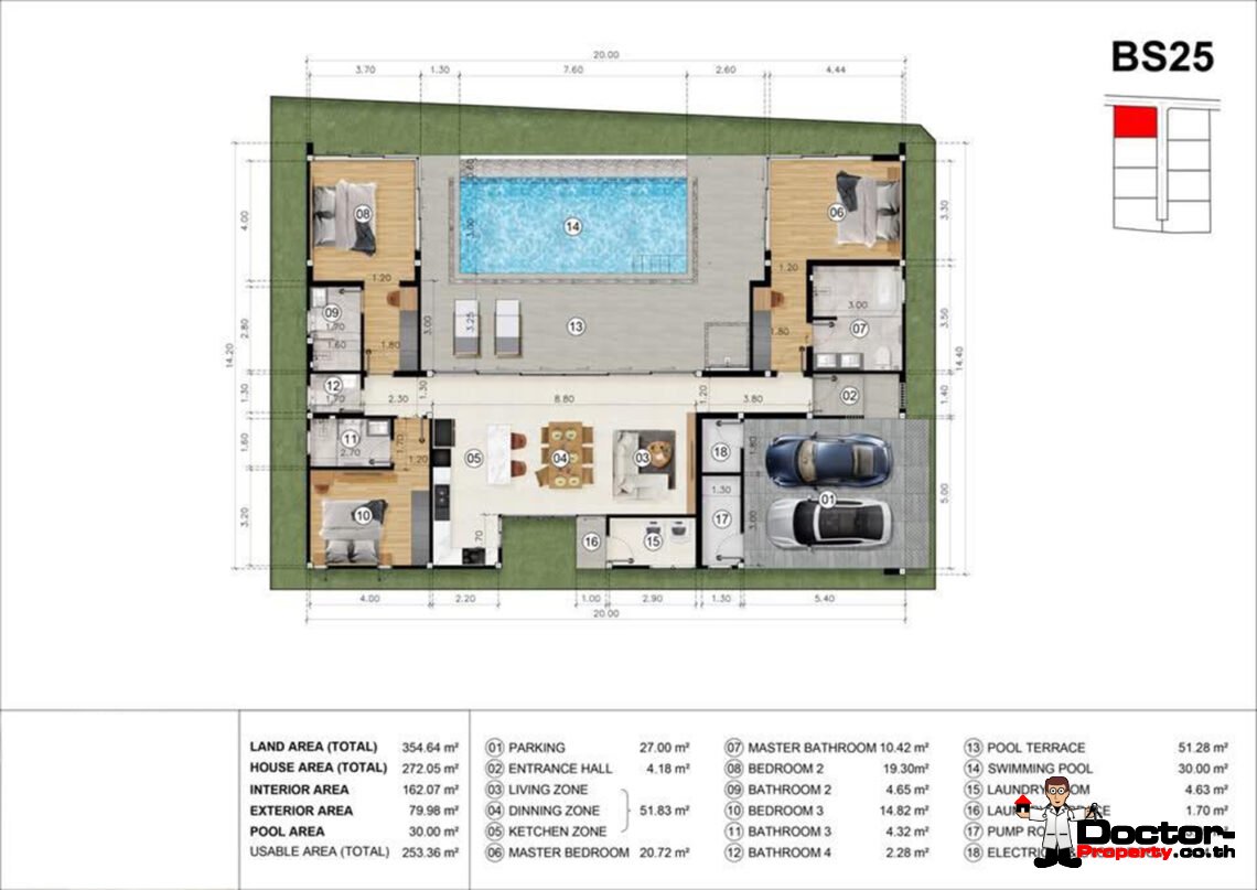 Modern 3 Bedroom Pool Villa in Bo Phut, Koh Samui – For Sale