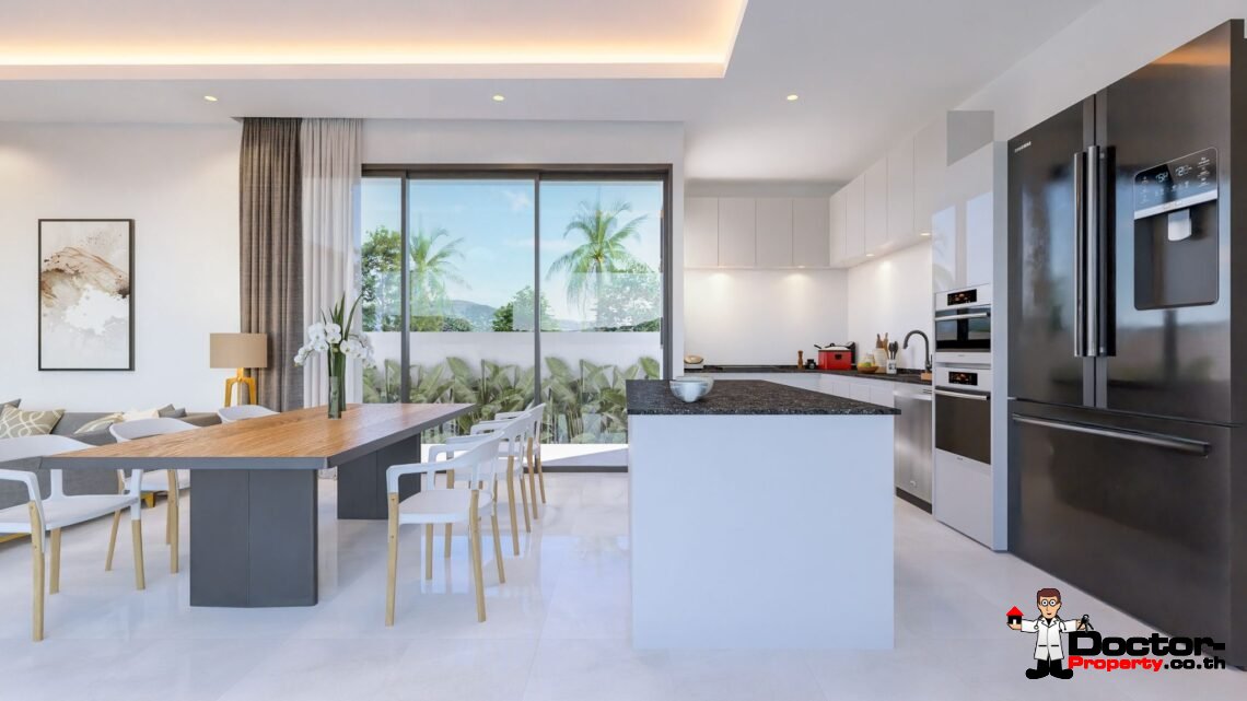 3 Bedrooms Pool Villa Modern Style in Bo Phut, Koh Samui.