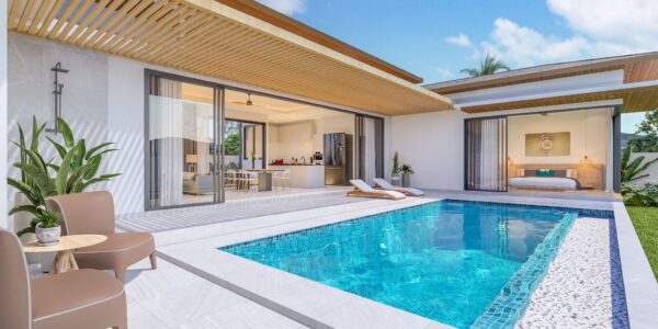 3 Bedrooms Pool Villa Modern Style in Bo Phut, Koh Samui.