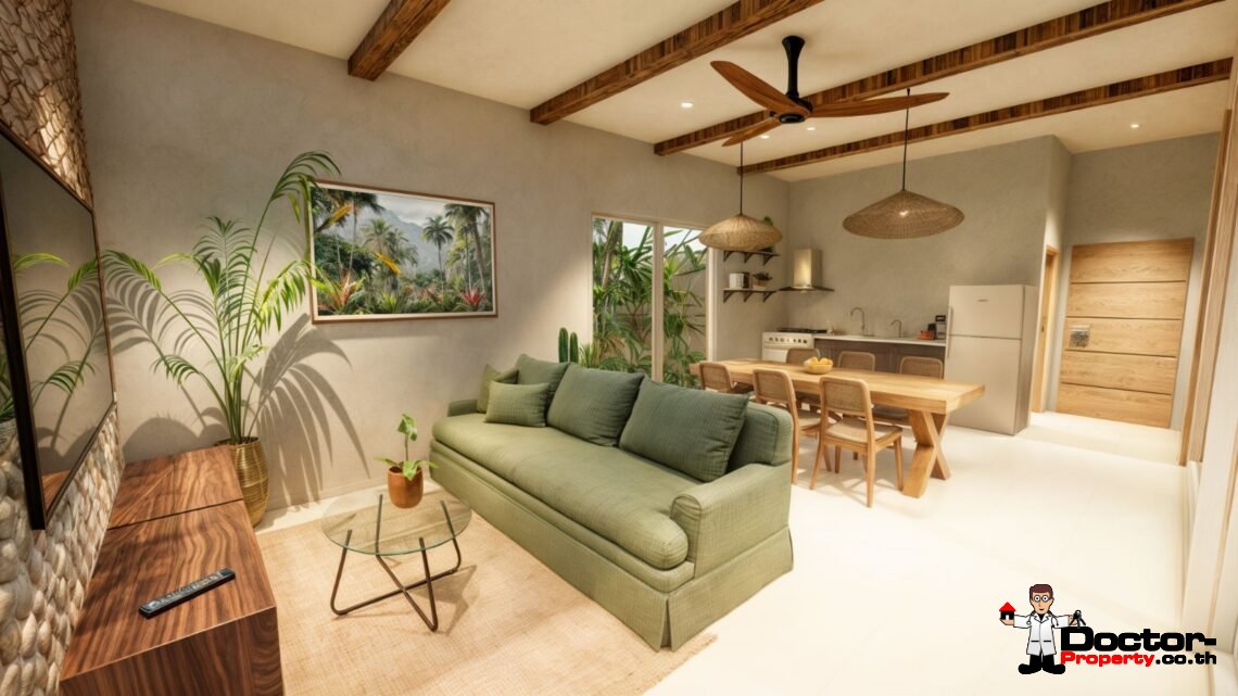 New 2-Bedroom Bali-Style Pool Villa in Bangrak, Koh Samui