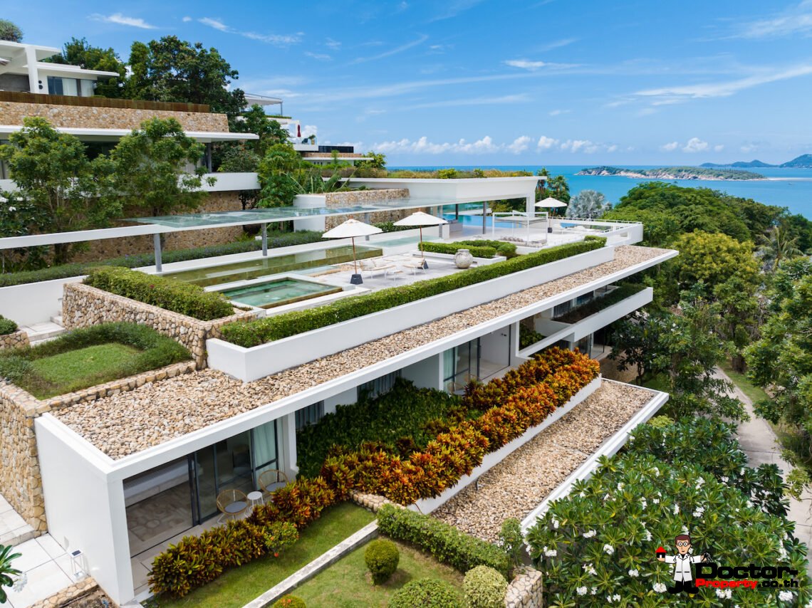 Exquisite 8-Bedroom Luxury Villa with Panoramic Ocean Views in Koh Samui