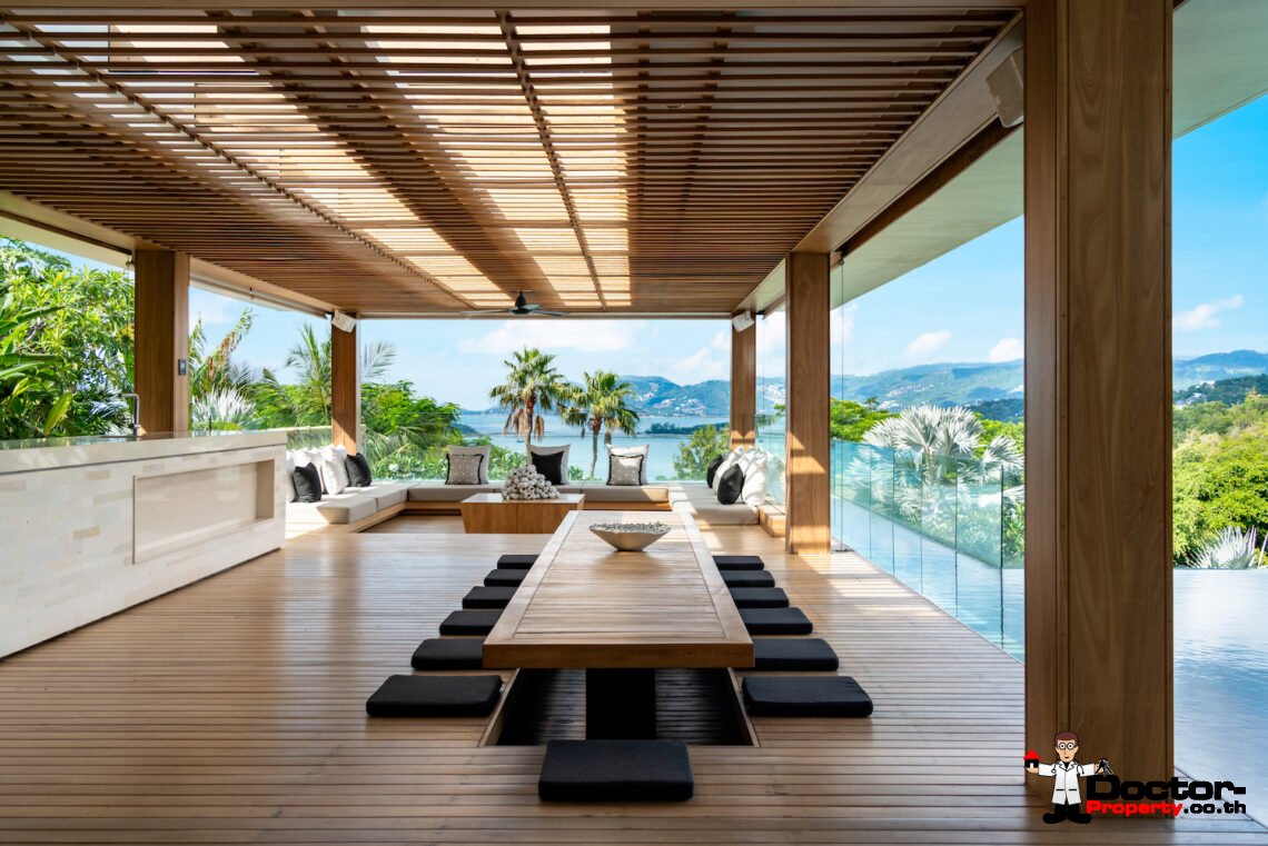 Exquisite 8-Bedroom Luxury Villa with Panoramic Ocean Views in Koh Samui