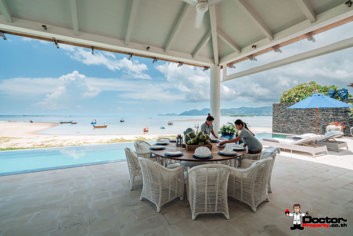 Luxury 4-Bedroom Beachfront Villa with Private Pool on Chaweng Beach, Koh Samui