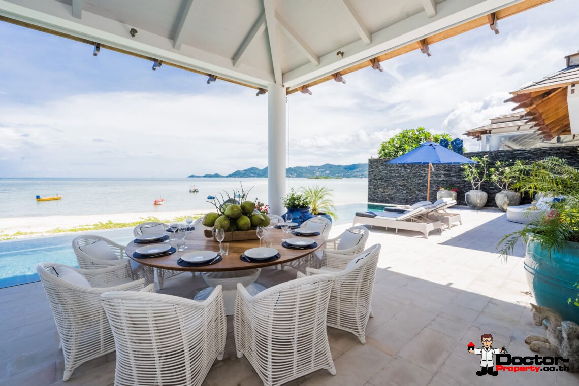 Luxury 4-Bedroom Beachfront Villa with Private Pool on Chaweng Beach, Koh Samui