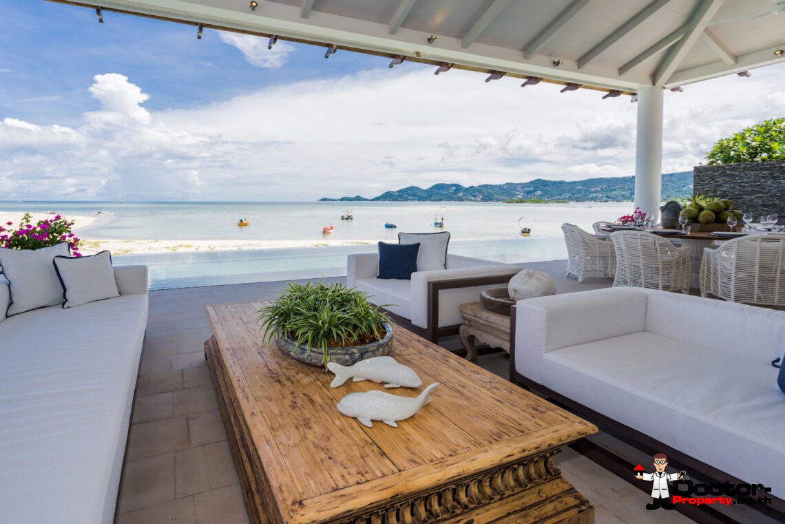 Luxury 4-Bedroom Beachfront Villa with Private Pool on Chaweng Beach, Koh Samui