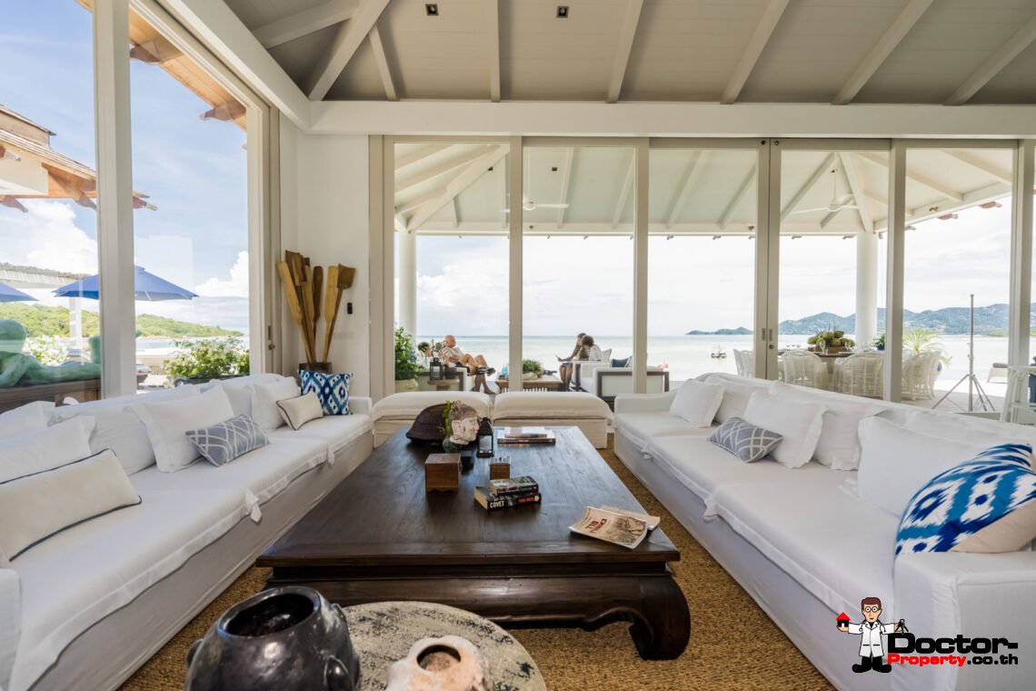 Luxury 4-Bedroom Beachfront Villa with Private Pool on Chaweng Beach, Koh Samui