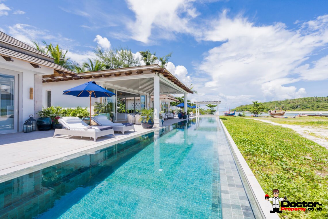 Luxury 4-Bedroom Beachfront Villa with Private Pool on Chaweng Beach, Koh Samui