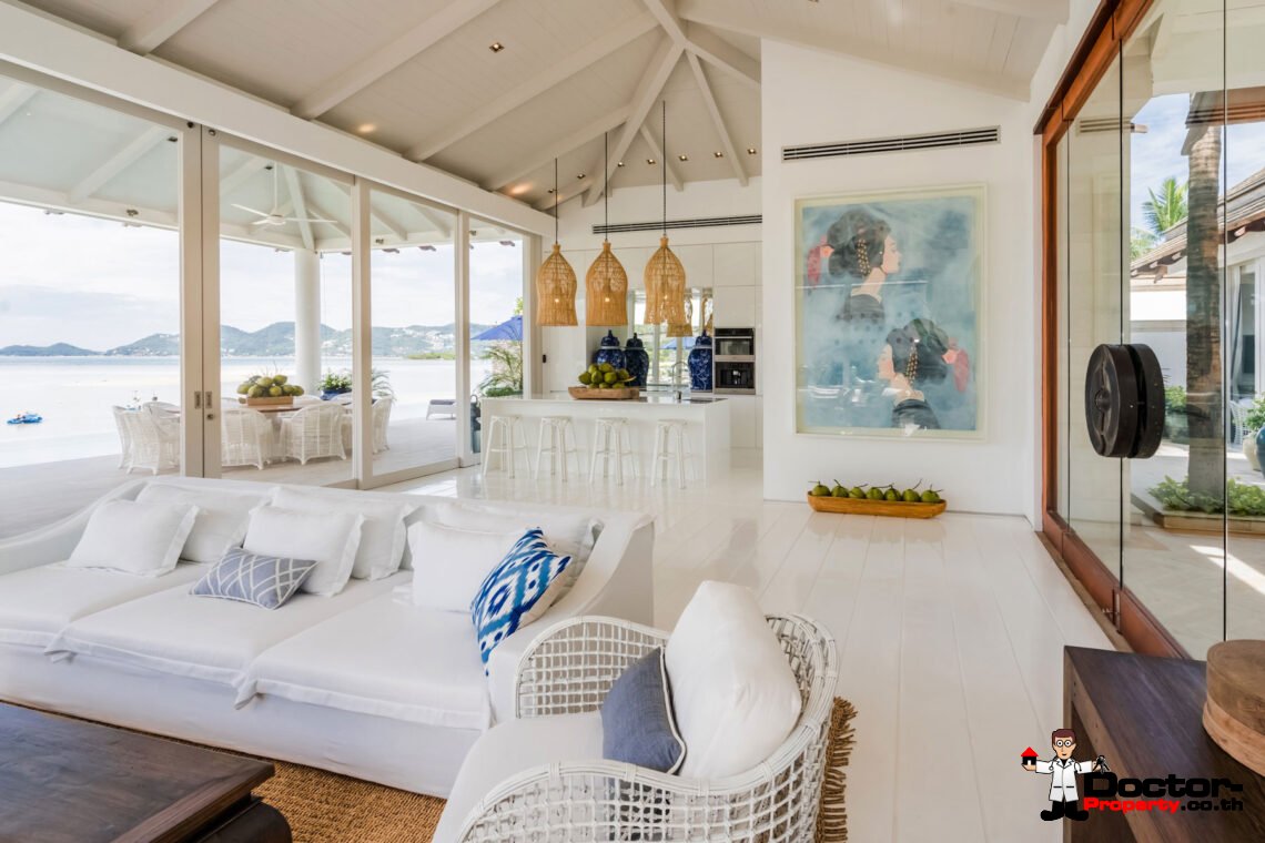 Luxury 4-Bedroom Beachfront Villa with Private Pool on Chaweng Beach, Koh Samui