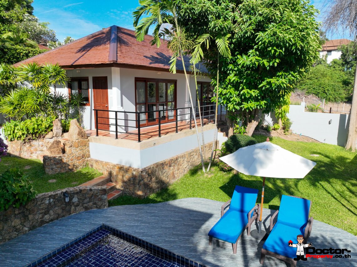 3 Bedroom Garden Villa with Pool in Choeng Mon, Koh Samui – For Sale