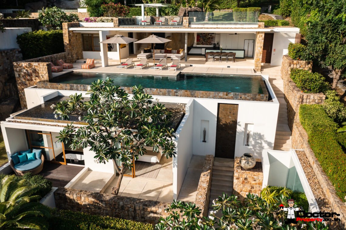 4 Bedroom Luxury Pool Villa – Choeng Mon, Koh Samui – For Sale