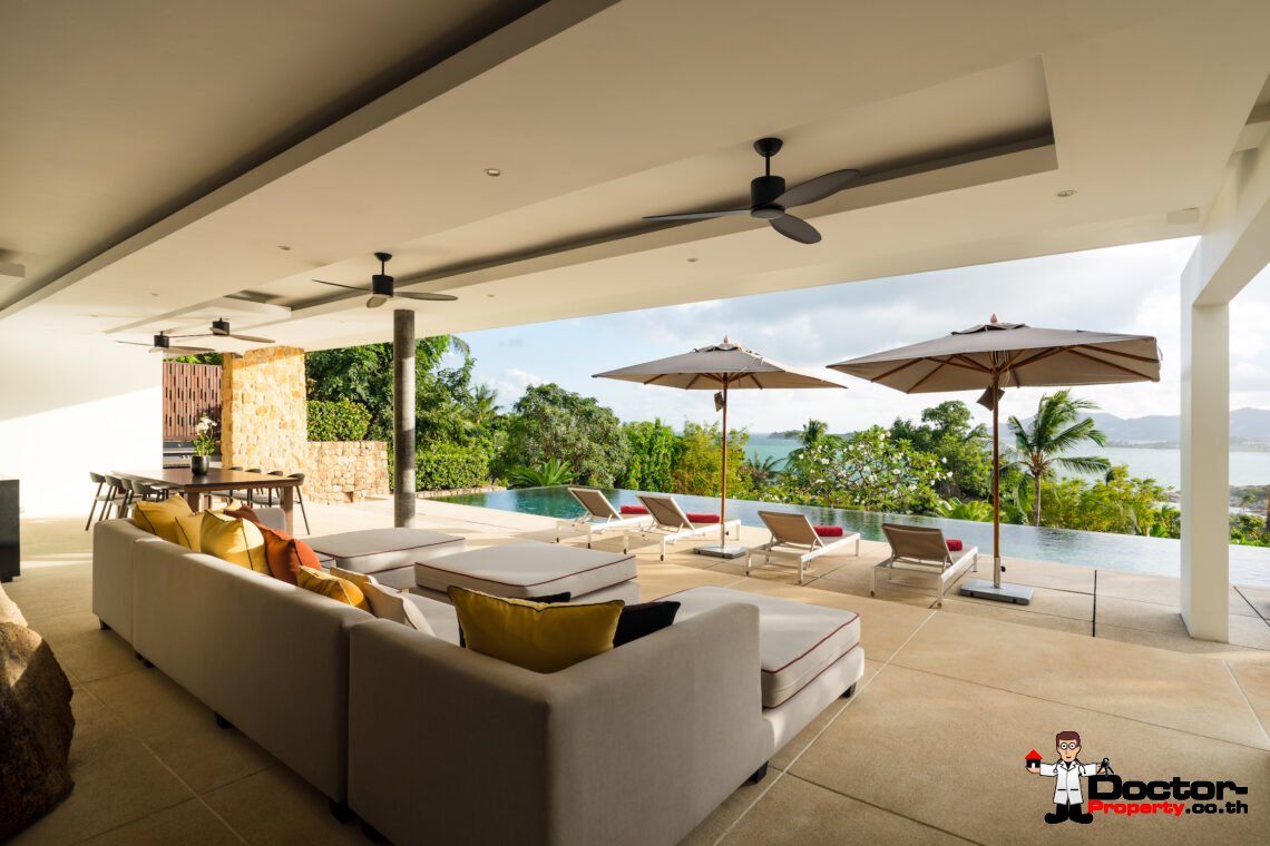 4 Bedroom Luxury Pool Villa – Choeng Mon, Koh Samui – For Sale