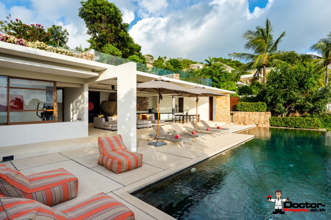 4 Bedroom Luxury Pool Villa – Choeng Mon, Koh Samui – For Sale