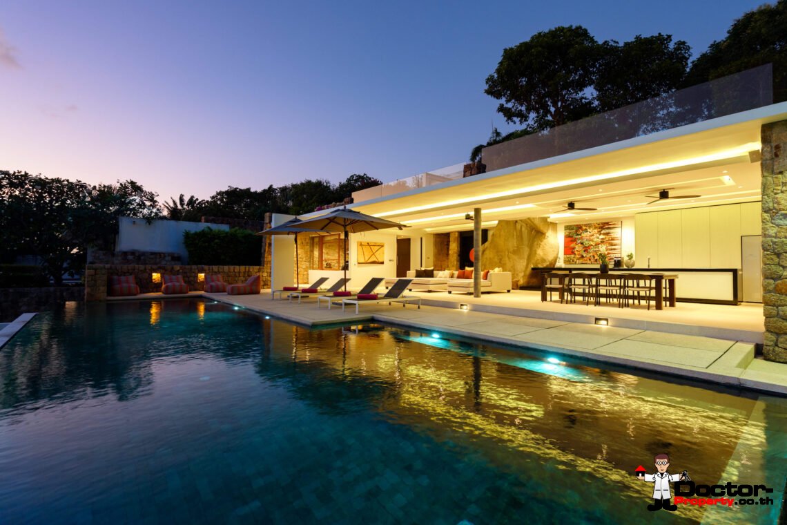 4 Bedroom Luxury Pool Villa – Choeng Mon, Koh Samui – For Sale