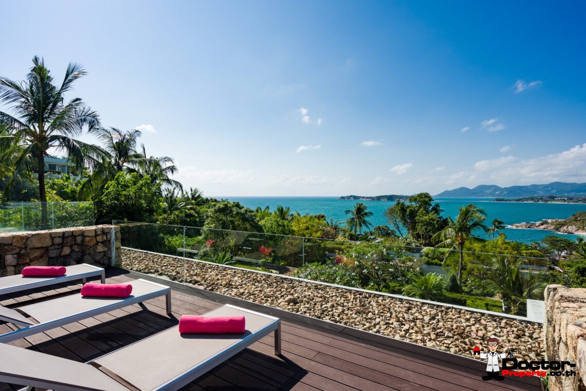 4 Bedroom Luxury Pool Villa – Choeng Mon, Koh Samui – For Sale