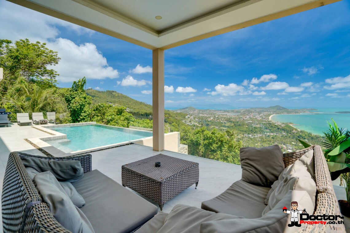Fantastic 4 Bedroom Sea View Villa in Chaweng Noi, Koh Samui – For sale