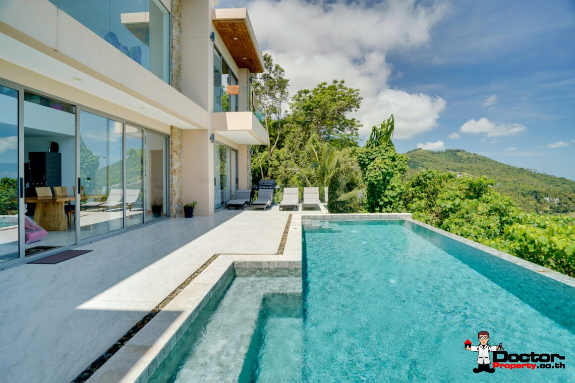 Fantastic 4 Bedroom Sea View Villa in Chaweng Noi, Koh Samui – For sale