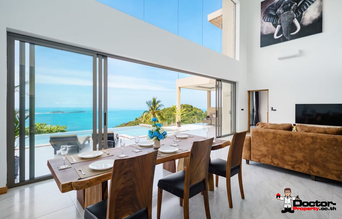 Fantastic 4 Bedroom Sea View Villa in Chaweng Noi, Koh Samui – For sale