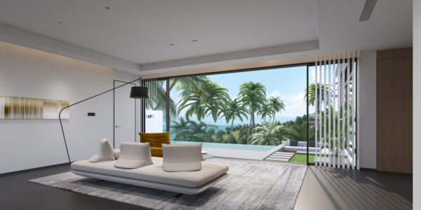 New 3 Bedroom Pool Villa with Sea View in Chaweng, Koh Samui – For Sale