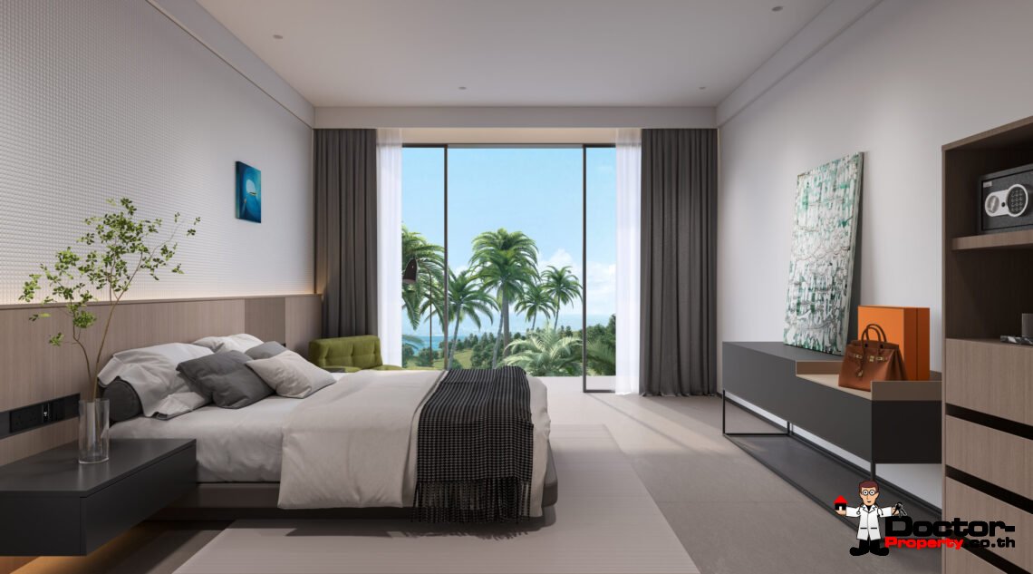 New 2 Bedroom Pool Villa with Sea View in Chaweng, Koh Samui – For Sale