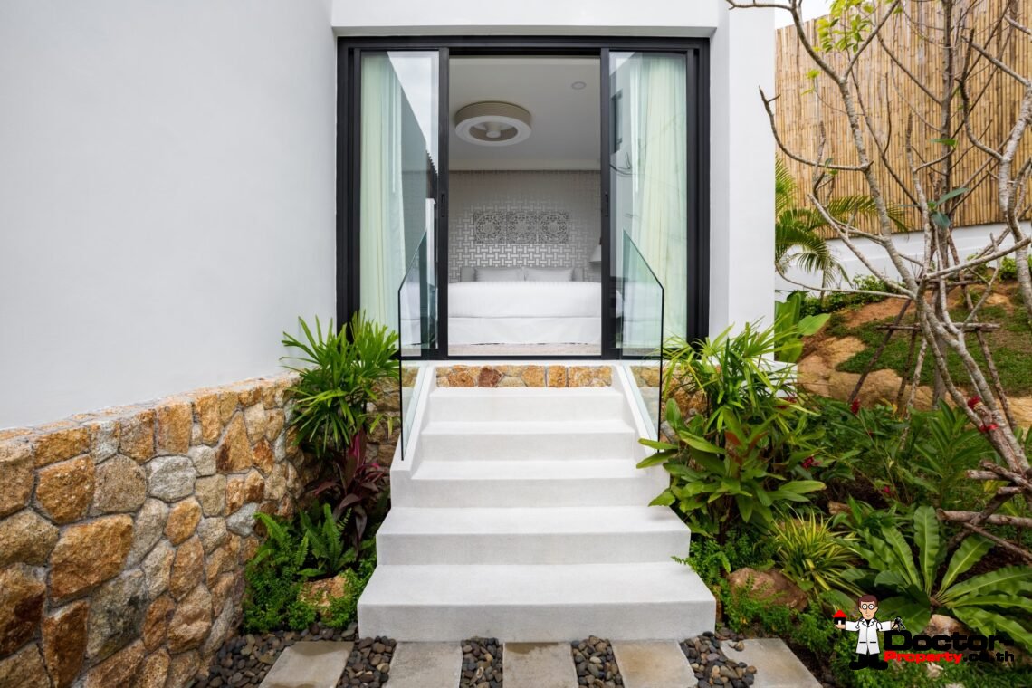 2 Bedroom Sea View Villa in Choeng Mon, Koh Samui – For Sale