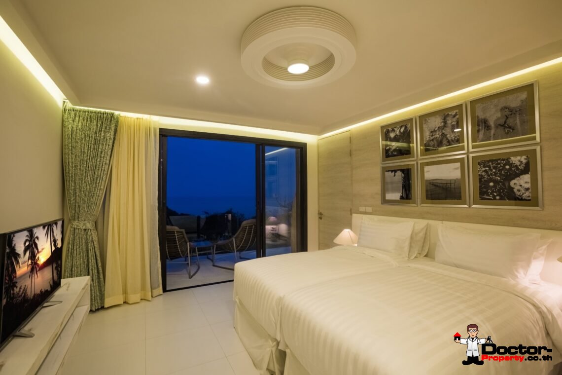 3 Bedroom Sea View Villa in Choeng Mon, Koh Samui – For Sale