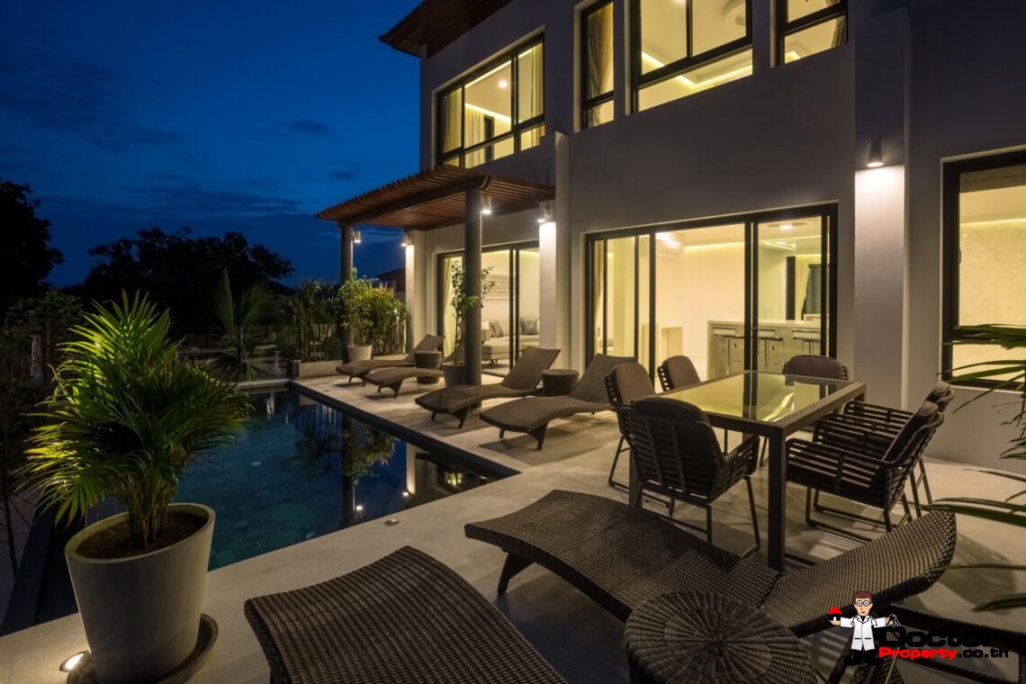 3 Bedroom Sea View Villa in Choeng Mon, Koh Samui – For Sale