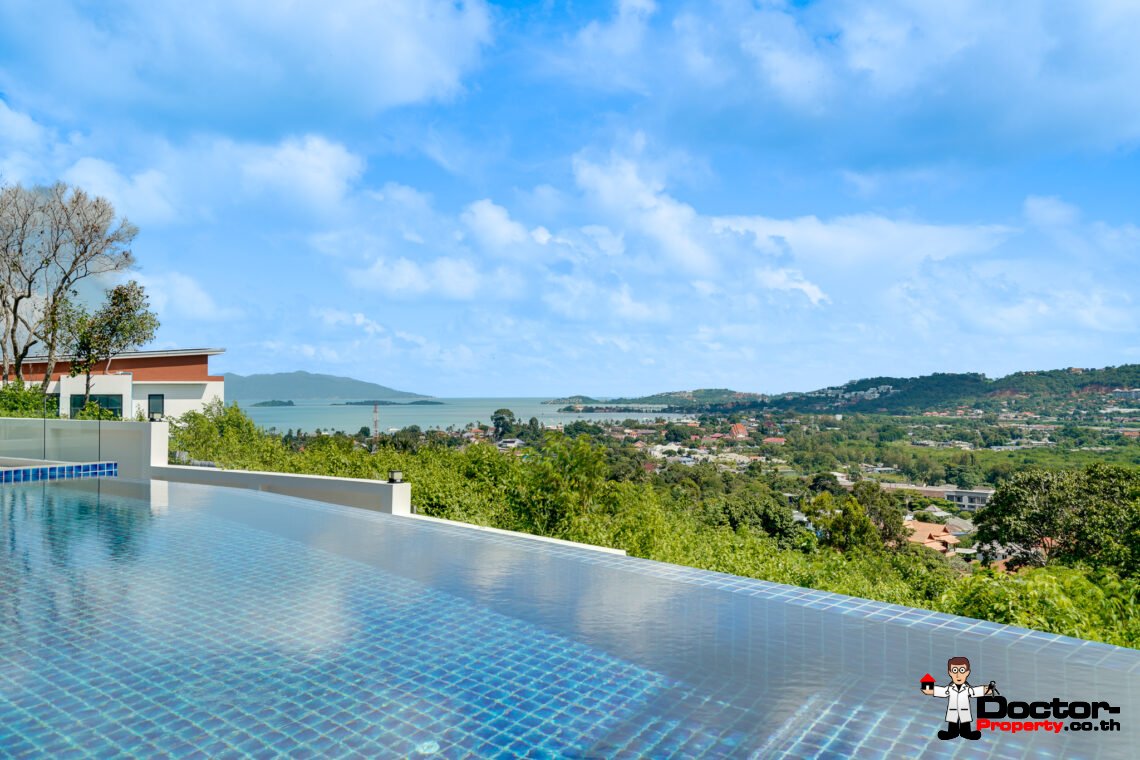 Stunning 5-Bedroom Villa in Bangrak, Koh Samui – A Panoramic Paradise of Luxury & Privacy