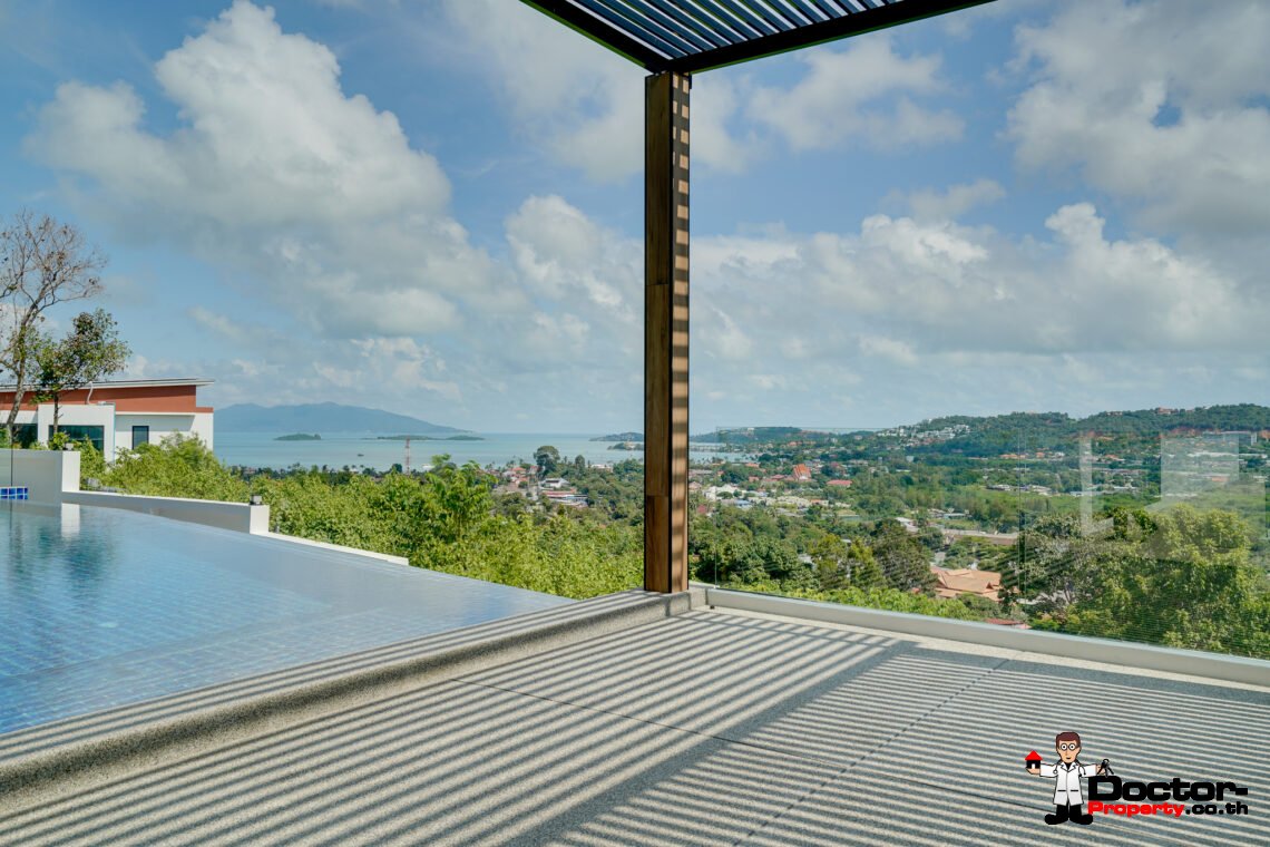 Stunning 5-Bedroom Villa in Bangrak, Koh Samui – A Panoramic Paradise of Luxury & Privacy