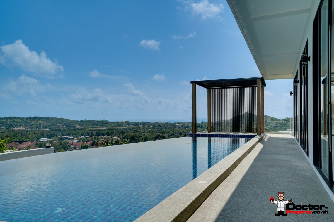 Stunning 5-Bedroom Villa in Bangrak, Koh Samui – A Panoramic Paradise of Luxury & Privacy