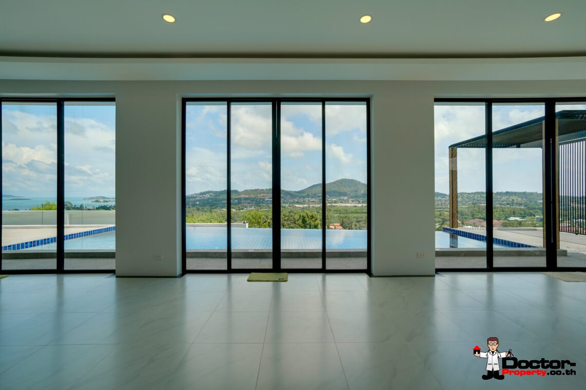 Stunning 5-Bedroom Villa in Bangrak, Koh Samui – A Panoramic Paradise of Luxury & Privacy