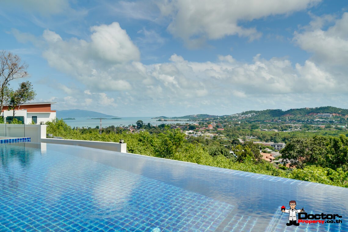 Stunning 5-Bedroom Villa in Bangrak, Koh Samui – A Panoramic Paradise of Luxury & Privacy
