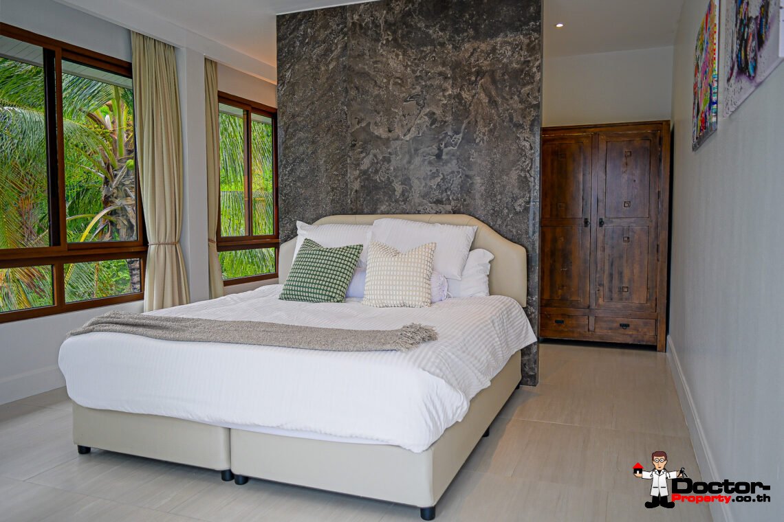 Modern 4 Bedroom Sea View Villa with Spacious area in Chaweng, Koh Samui – For Sale