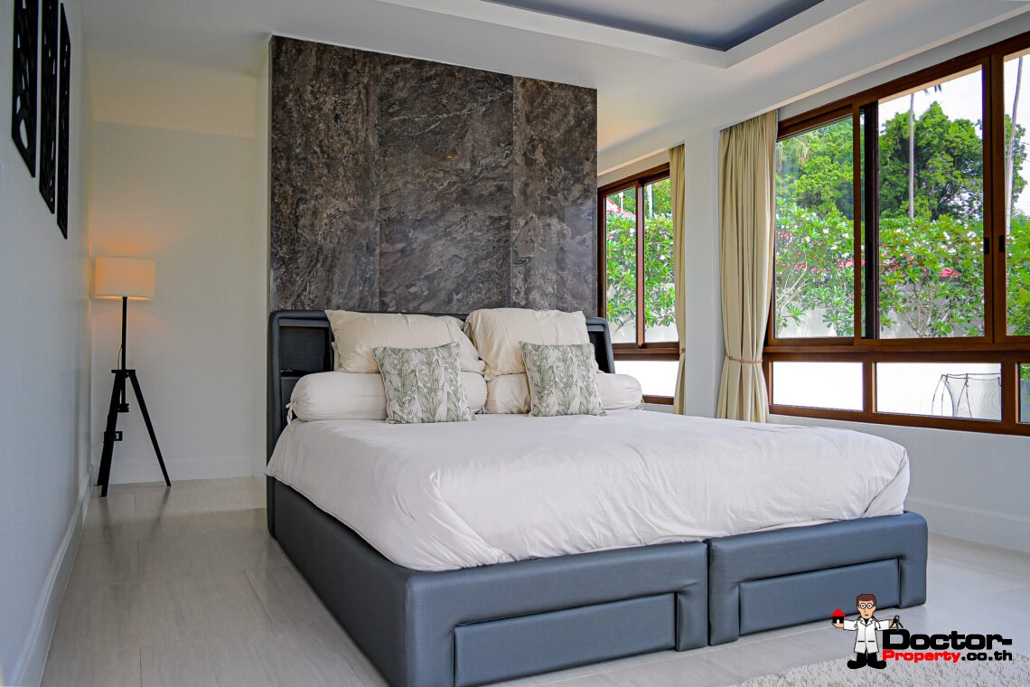 Modern 4 Bedroom Sea View Villa with Spacious area in Chaweng, Koh Samui – For Sale