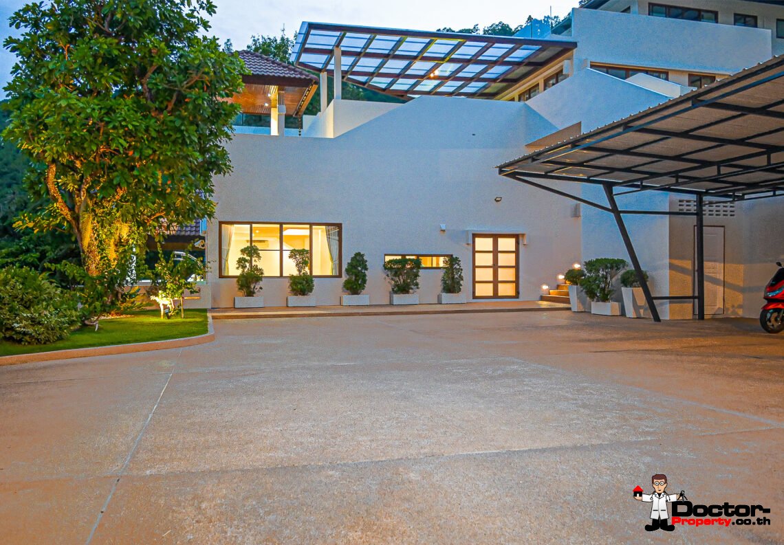 Modern 4 Bedroom Sea View Villa with Spacious area in Chaweng, Koh Samui – For Sale
