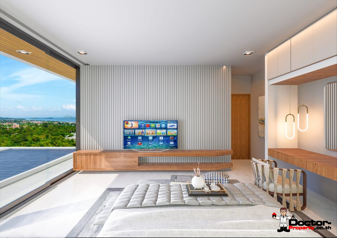 Luxury 2-4 Bedroom Sea View Villa in Chaweng, Koh Samui – For Sale
