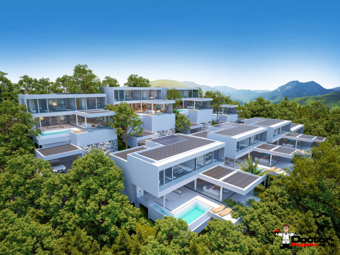 Luxury 2-4 Bedroom Sea View Villa in Chaweng, Koh Samui – For Sale