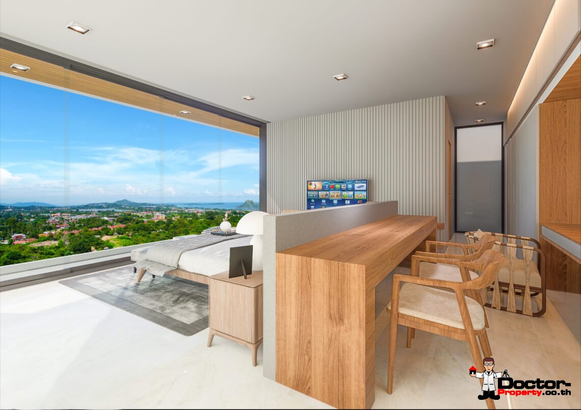 Luxury 2-4 Bedroom Sea View Villa in Chaweng, Koh Samui – For Sale